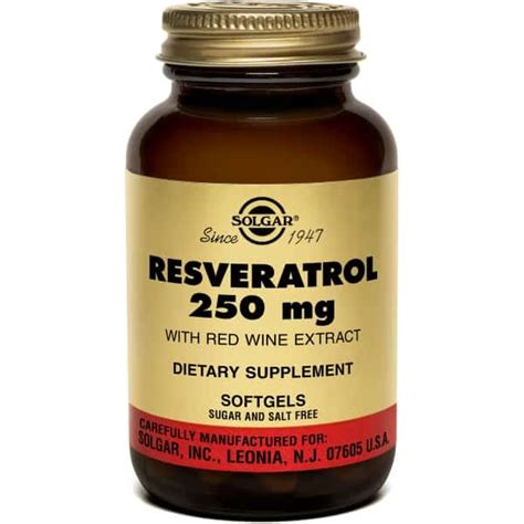 Resveratrol 250mg 30 Capsule Solgar Drmax Farmacie