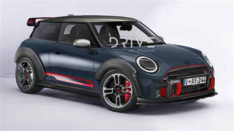 New Mini Cooper Jcw Electric Hot Hatch Imagined Including Jcw Gp Track