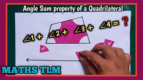 Activity On Angle Sum Property Of A Quadrilateral Maths For Me Youtube