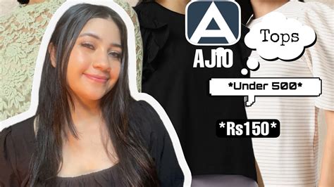 Ajio Tops Haul Under Rs Trendy Tops Try On Haul Starting At