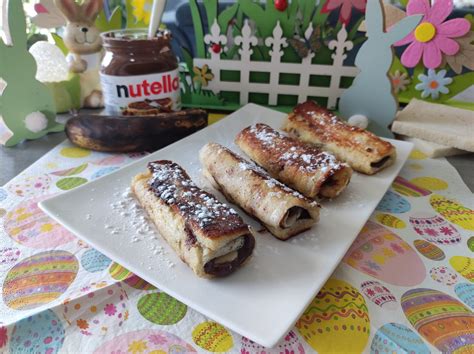 Pain perdu roulé banane Nutella