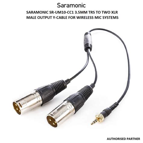 Saramonic Sr Um Cc Mm Trs To Two Xlr Male Output Y Cable For