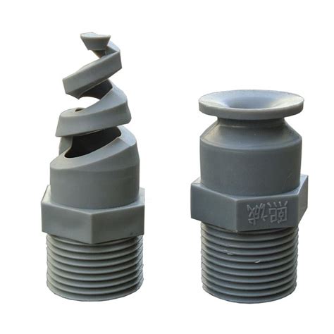 High Efficiency Plastic Pp Spiral Cone Atomized Nozzle For Gas Cooling