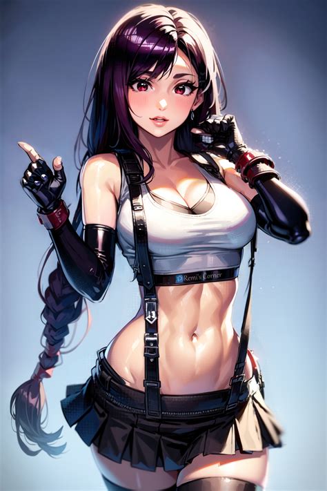 Tifa Lockhart Final Fantasy And 2 More Generated By Remi Using Abyss