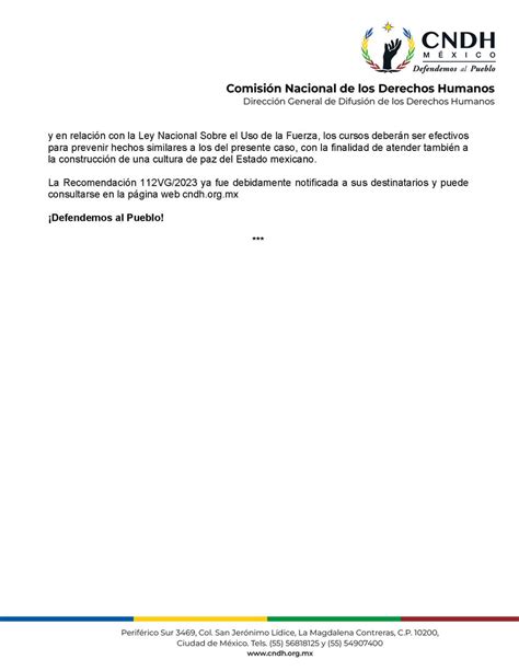 CNDH en México on Twitter Por uso ilegítimo y desproporcionado de la