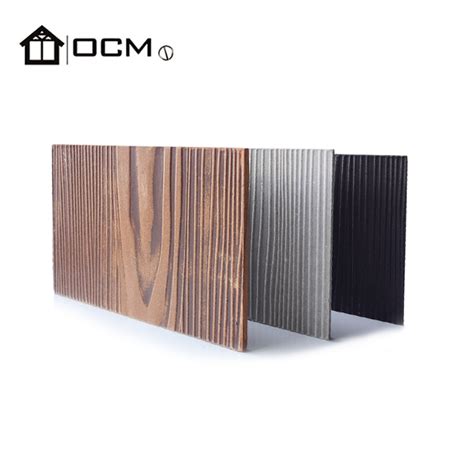 OCM Cement Sheet Cladding Wood Grain Fiber Cement Sheet Cladding External Wall from China ...