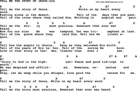 Top Hymn Tell Me The Story Of Jesus Lyrics Chords And Pdf