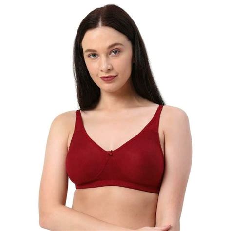 Planet Inner Women Maroon Polycotton T Shirt Bra 32c Size Jiomart