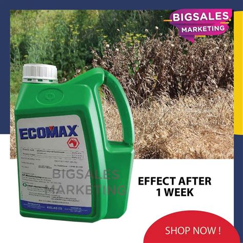 4L Ecomax Weed Grass Killer Glyphosate 41 Herbicide Racun Lalang