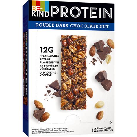 Be Kind Protein Double Dark Chocolate Nut 12x 50g Für Fitness Fans