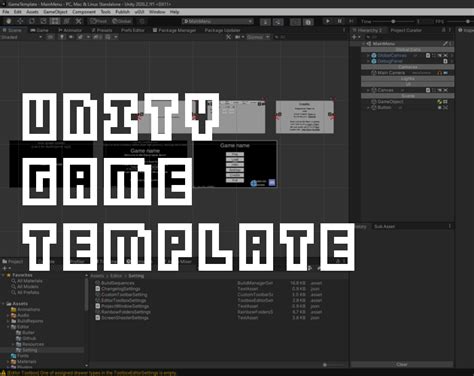 Unity Game Template By Teamon