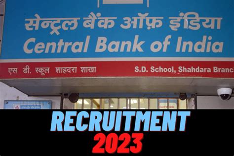 Central Bank Of India Recruitment Great Chance To Get Job On