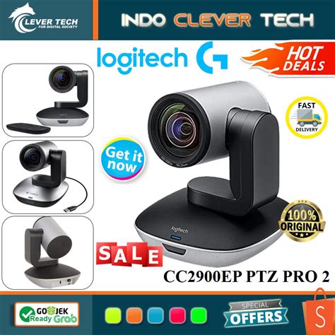 Jual Logitech PTZ PRO 2 Webcam Video Conference Camera 1080p Shopee