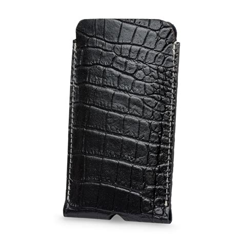 Leather Case For Iphone Solier Sa Black Snake Czarny W Iphone