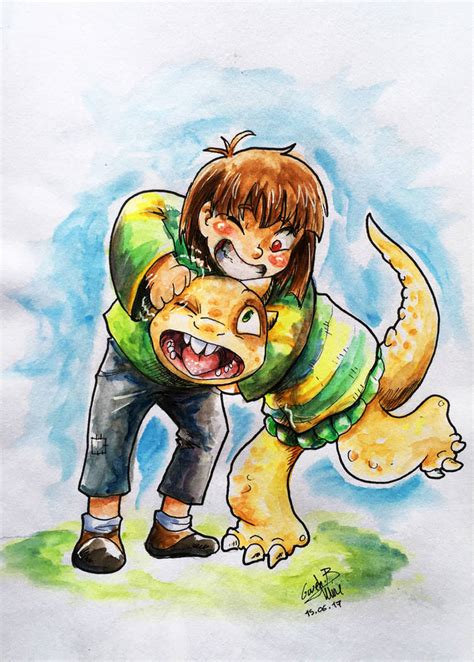 Chara And Monsterkid Au Aleatale By Gwend Noriko B On Deviantart