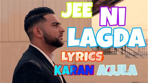 Jee Ni Lagda Karan Aujla I Making Memories I Latest Punjabi Songs