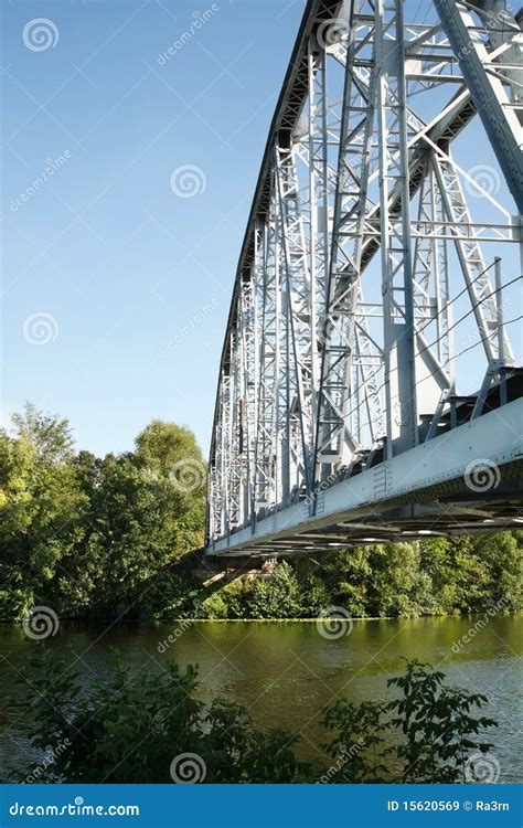 Railway Bridge Over The River Stock Image Image Of Bridge Direction