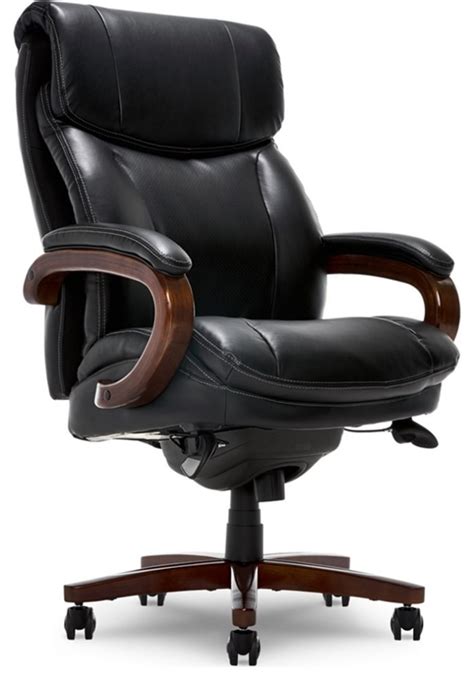 Pemberly Row Upholstered Modern Faux Leather Executive Office Chair