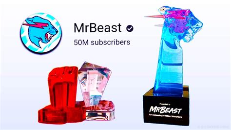 MrBeast S NEW 50 Million Subscriber Award YouTube