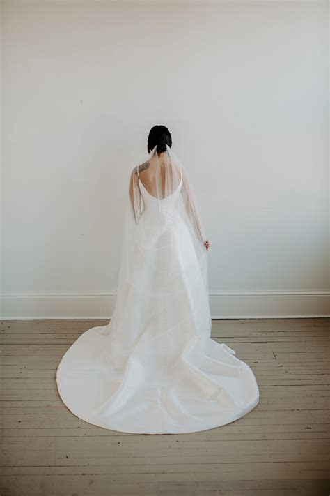Soft Drape Cathedral Wedding Veil Chapel Floor Bridal - Etsy