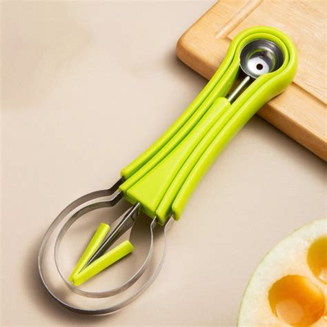 Wdoeid 4 In 1 Multifunction Stainless Steel Watermelon Carving Tools