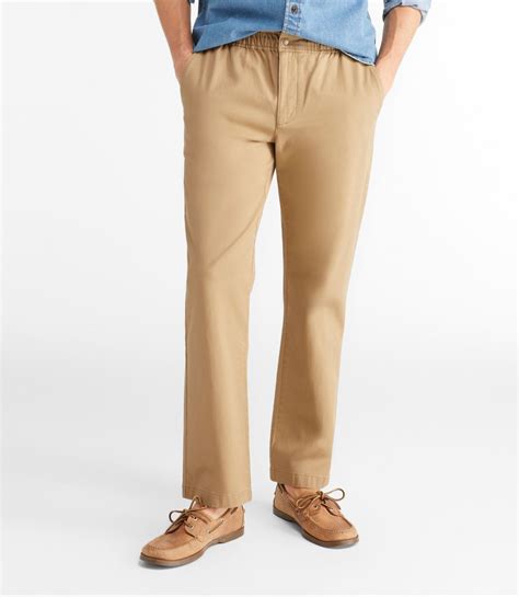 Mens Lakewashed® Stretch Khakis Comfort Waist Standard Fit Straight Leg At Ll Bean