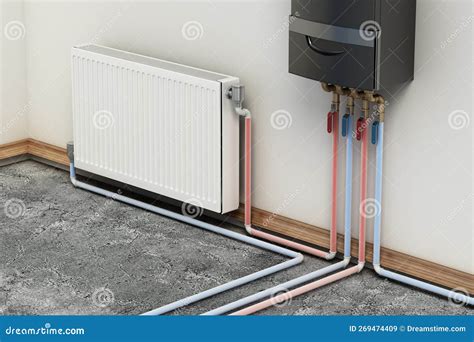 Combi Boiler Isolated On White Background D Illustration