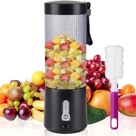 Mélangeur Portatif Rechargeable Usb Mini Blender 450Ml 4000Mah Smoothie