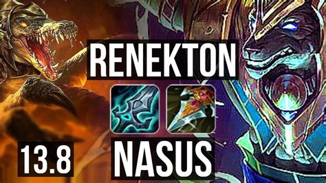 Renekton Vs Nasus Top 1700 Games 21m Mastery 412 Kr