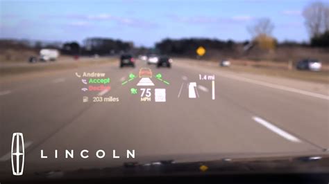 All New Head Up Display On The Lincoln Continental YouTube