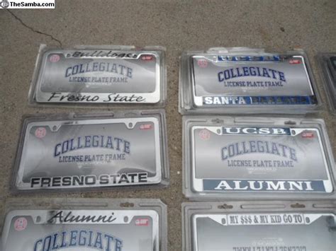 Thesamba Vw Classifieds College Team Metal License Plate Frames