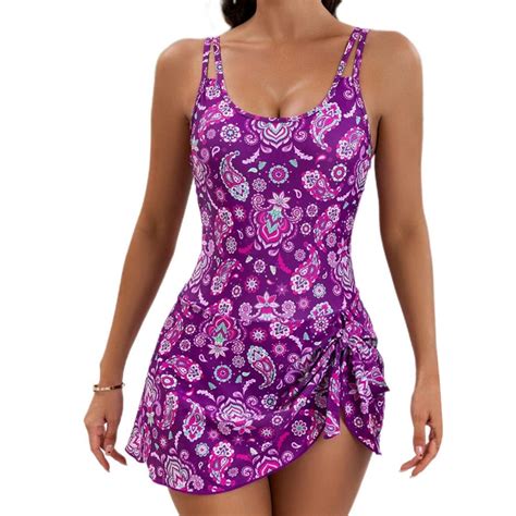 Ktjtdrvh 2024 One Piece Swimsuit Women 2024 Tie Knot Swim Dresses Bathing Suit Trendy Beach