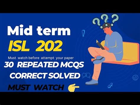 Isl Midterm Quiz Correct Solved Mcqs Youtube