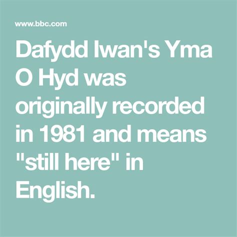 Welsh Language Song Yma O Hyd Tops Itunes Uk Song Chart Songs Welsh