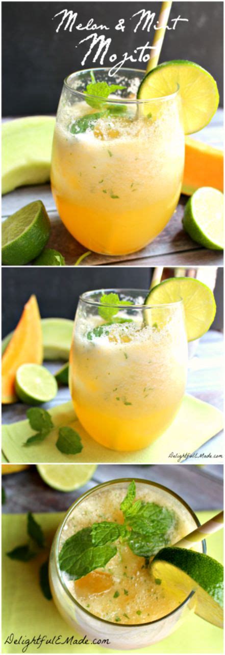 Melon And Mint Mojitos By Delightful E Made Mojito Mint Drink