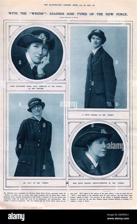 Women Of The WRENS Women S Royal Naval Service In 1918 Dame Katherine