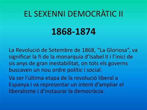 El Sexenni Democr Tic Ii Ppt Descargar