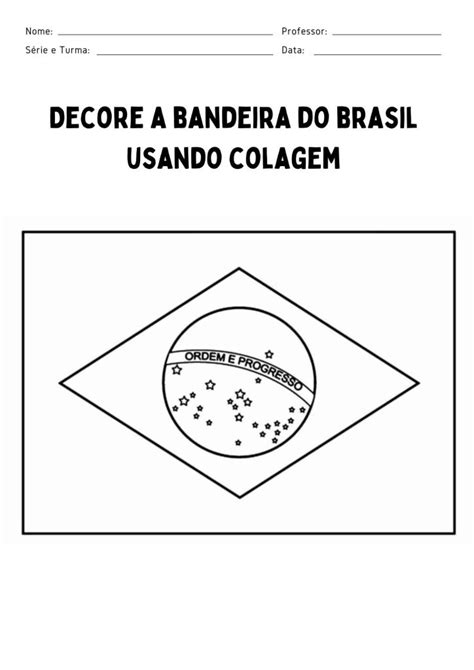 10 Atividades sobre o Dia da Bandeira no Brasil para educação infantil