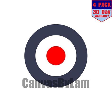 Bullseye 4 Pack 4x4 Inch Sticker Decal Etsy