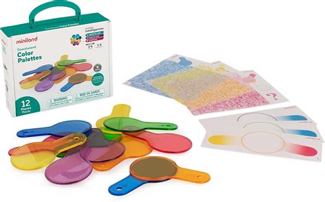 Miniland Translucent Color Palettes 12 Pcs Arts Crafts