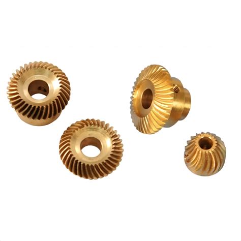 24 Tooth Brass Helical Gears Custom Precision Instrument Gears