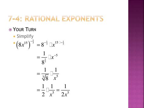 Ppt Unit Radical Functions Rational Exponents Powerpoint