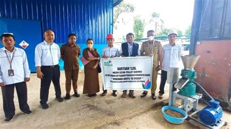 Pln Updk Kendari Serahkan Mesin Pellet Sampah Ke Dlhk Kendari Program