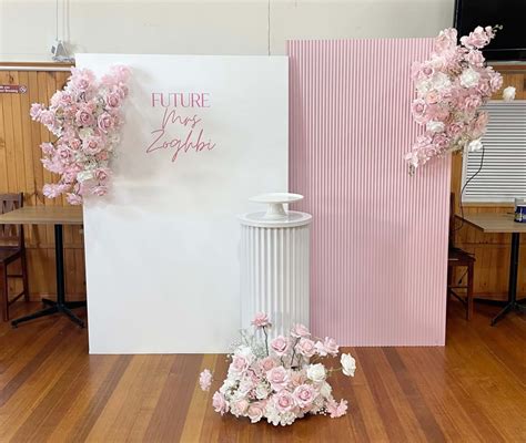 Paris Faux Florals Rectangle Backdrops Package Peachy Keen Events