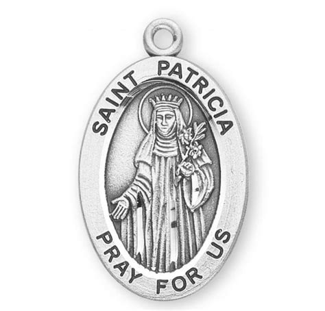 Patron Saint Patricia Sterling Silver Medal Catholic Ts Etsy