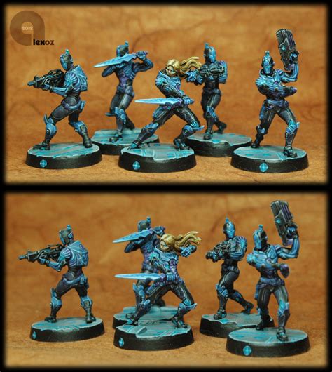 Los autómatas de Jan Mirmidones y Aquiles de Aleph Infinity CB 28mm