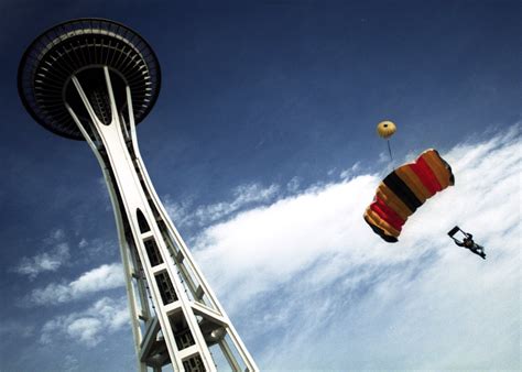 This Week In History People Base Jumped Off The Space Needle