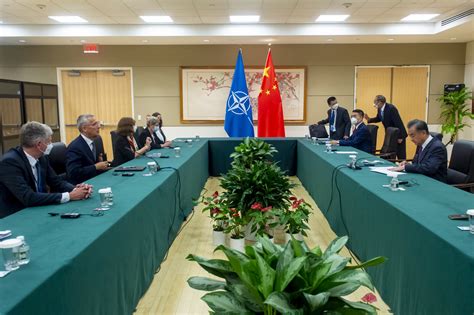 NATO Photo Gallery NATO China Bilateral Meeting 21 Sep 2022