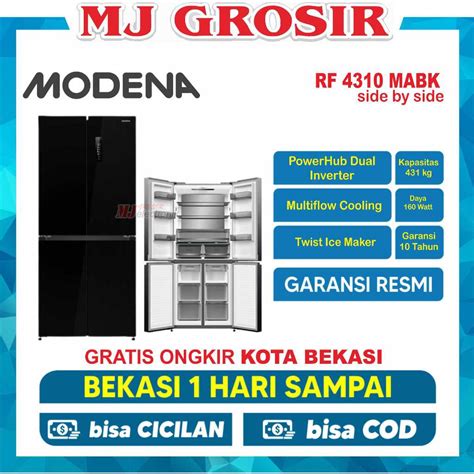 Jual Kulkas Modena Rf Mabk Lemari Es Pintu Side By Side Multi