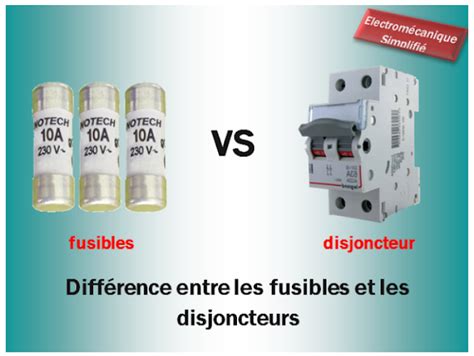 Différence entre fusibles et disjoncteurs